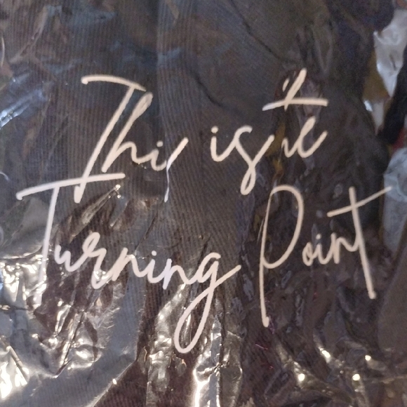 Black Cap with White Script - Picture 2 of 3